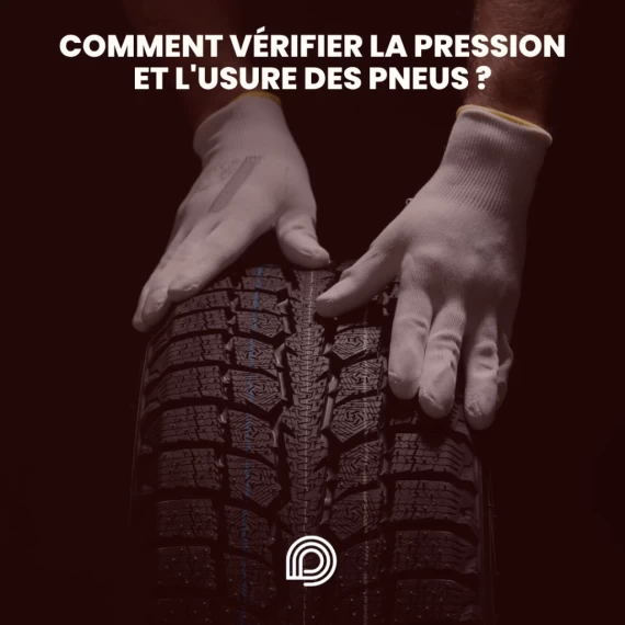 Contrôle de la pression et de l'usure des pneus d'une voiture avant un long trajet