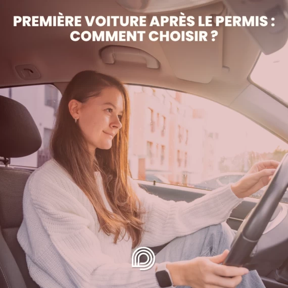 Jeune conducteur au volant de sa première voiture après le permis
